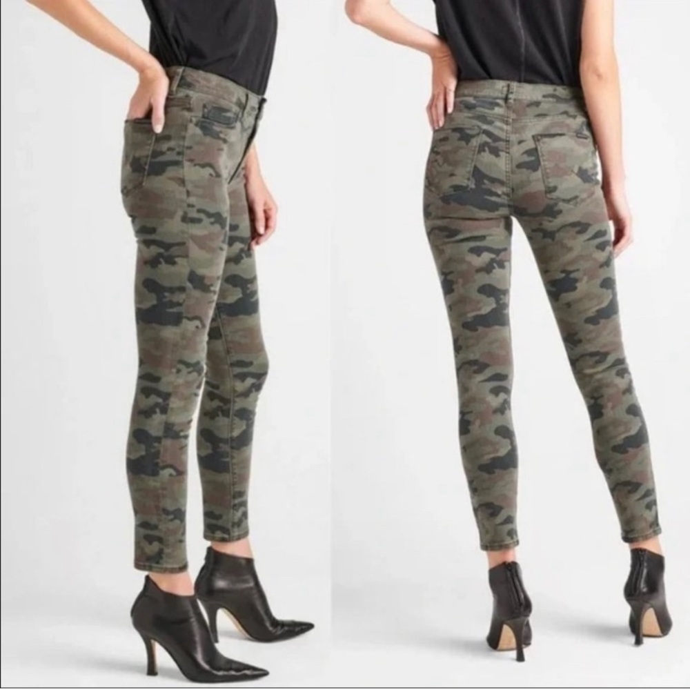 Hudson Camouflage Nico Midrise Ankle Skinny Jeans